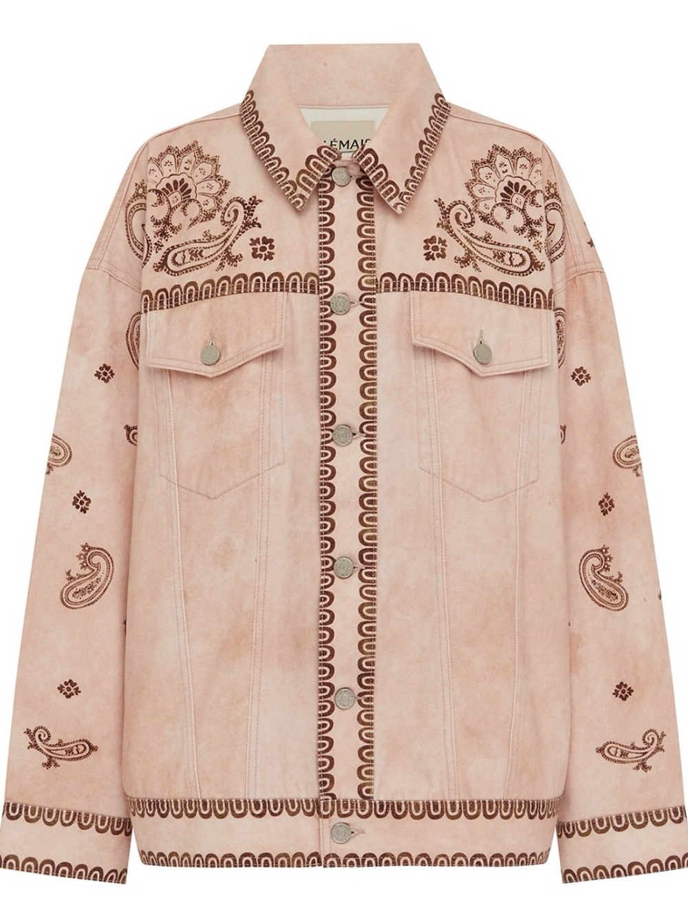 Alemais Pink Paisley-Print Jacket